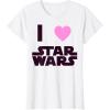 imageStar Wars Classic I HEART Fanatic True Love Graphic TShirt TShirtWhite