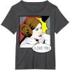 imageStar Wars Couple Valentines Leia I Love You Pop Art Disney TShirtDark Heather Grey