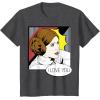 imageStar Wars Couple Valentines Leia I Love You Pop Art Disney TShirtDark Heather Grey