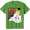 imageStar Wars Couple Valentines Leia I Love You Pop Art Disney TShirtGrass Green