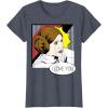 imageStar Wars Couple Valentines Leia I Love You Pop Art Disney TShirtHeather Blue