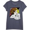 imageStar Wars Couple Valentines Leia I Love You Pop Art Disney TShirtHeather Blue