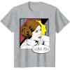 imageStar Wars Couple Valentines Leia I Love You Pop Art Disney TShirtHeather Grey