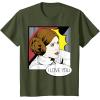imageStar Wars Couple Valentines Leia I Love You Pop Art Disney TShirtOlive Green