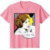 imageStar Wars Couple Valentines Leia I Love You Pop Art Disney TShirtPink