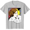 imageStar Wars Couple Valentines Leia I Love You Pop Art Disney TShirtSilver Grey