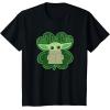 imageStar Wars Grogu Good Luck Charm Clover St Patricks Day TShirtBlack
