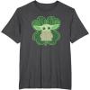 imageStar Wars Grogu Good Luck Charm Clover St Patricks Day TShirtDark Heather Grey