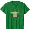 imageStar Wars Grogu Good Luck Charm Clover St Patricks Day TShirtKelly Green