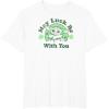 imageStar Wars St Patricks Day Grogu May Luck Be With You V2 TShirtWhite