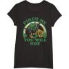 imageStar Wars St Patricks Day Yoda Pinch Me Rainbow TShirtBlack