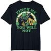imageStar Wars St Patricks Day Yoda Pinch Me Rainbow TShirtBlack