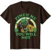imageStar Wars St Patricks Day Yoda Pinch Me Rainbow TShirtBrown