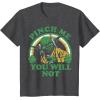 imageStar Wars St Patricks Day Yoda Pinch Me Rainbow TShirtDark Heather Grey