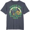 imageStar Wars St Patricks Day Yoda Pinch Me Rainbow TShirtHeather Blue