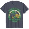imageStar Wars St Patricks Day Yoda Pinch Me Rainbow TShirtHeather Blue