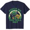 imageStar Wars St Patricks Day Yoda Pinch Me Rainbow TShirtNavy Blue