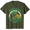 imageStar Wars St Patricks Day Yoda Pinch Me Rainbow TShirtOlive Green