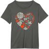imageStar Wars Valentines Day Heart Galaxy TShirtAsphalt Grey