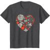 imageStar Wars Valentines Day Heart Galaxy TShirtDark Heather Grey
