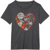 imageStar Wars Valentines Day Heart Galaxy TShirtDark Heather Grey