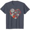 imageStar Wars Valentines Day Heart Galaxy TShirtHeather Blue