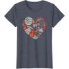 imageStar Wars Valentines Day Heart Galaxy TShirtHeather Blue