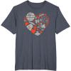 imageStar Wars Valentines Day Heart Galaxy TShirtHeather Blue