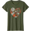 imageStar Wars Valentines Day Heart Galaxy TShirtOlive Green