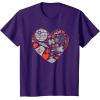 imageStar Wars Valentines Day Heart Galaxy TShirtPurple
