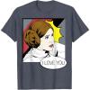 imageStar Wars Couple Valentines Leia I Love You Pop Art Disney TShirtHeather Blue