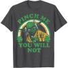 imageStar Wars St Patricks Day Yoda Pinch Me Rainbow TShirtDark Heather Grey