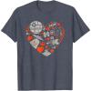 imageStar Wars Valentines Day Heart Galaxy TShirtHeather Blue