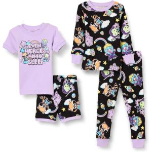 imageAmazon Essentials Disney  Marvel  Star Wars Babies Toddlers and Girls Pajama Set 4Piece Previously Spotted ZebraMarvel Guardians