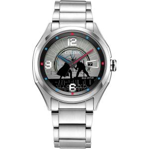 imageCitizen Mens Star Wars EcoDrive with Stainless Steel Bracelet SilverTone 22 Model AW114051W