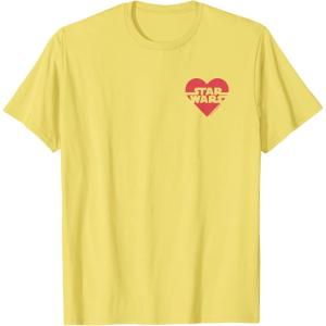 imageStar Wars  Heart Logo TShirtLemon Yellow