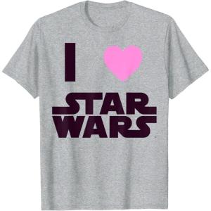 imageStar Wars Classic I HEART Fanatic True Love Graphic TShirt TShirtHeather Grey