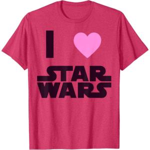 imageStar Wars Classic I HEART Fanatic True Love Graphic TShirt TShirtRed Heather
