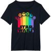 imageStar Wars Logo with Pride Icons TShirtBlack