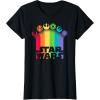 imageStar Wars Logo with Pride Icons TShirtBlack