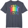 imageStar Wars Logo with Pride Icons TShirtHeather Blue
