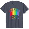 imageStar Wars Logo with Pride Icons TShirtHeather Blue