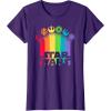 imageStar Wars Logo with Pride Icons TShirtPurple