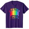 imageStar Wars Logo with Pride Icons TShirtPurple