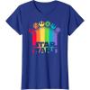 imageStar Wars Logo with Pride Icons TShirtRoyal Blue