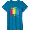 imageStar Wars Logo with Pride Icons TShirtSapphire Blue