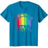 imageStar Wars Logo with Pride Icons TShirtSapphire Blue