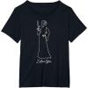 imageStar Wars Princess Leia I Love You Couples Valentines Day TShirtBlack
