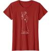 imageStar Wars Princess Leia I Love You Couples Valentines Day TShirtCranberry Red