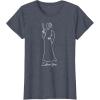 imageStar Wars Princess Leia I Love You Couples Valentines Day TShirtHeather Blue